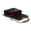 CHANEL 19 large tote bag, shiny lambskin, gold, silver