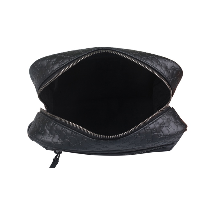 GUCCI Cosmetic Bag Clutch Bag Monogram GUCCIssima Zipper Top