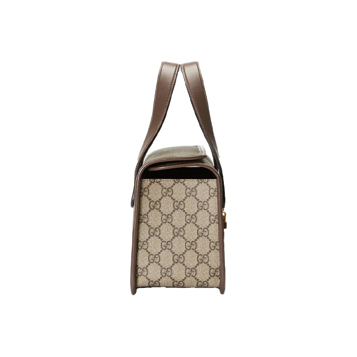 GUCCI Horsebit 1955 Small Top Handle Shoulder Bag, Women, Brown