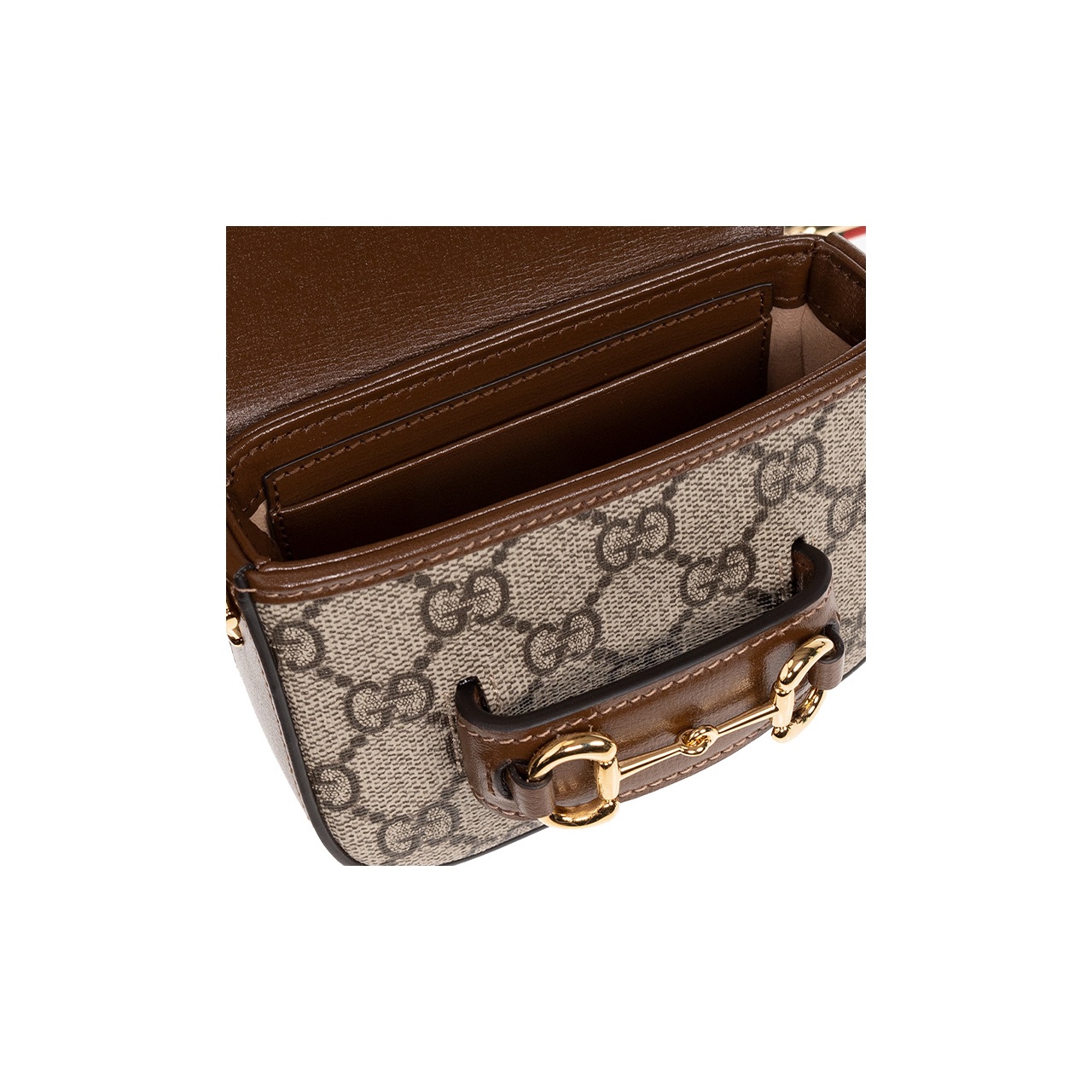 GUCCI Horse Buckle 1955 Letter Wallet Crossbody Bag Women's