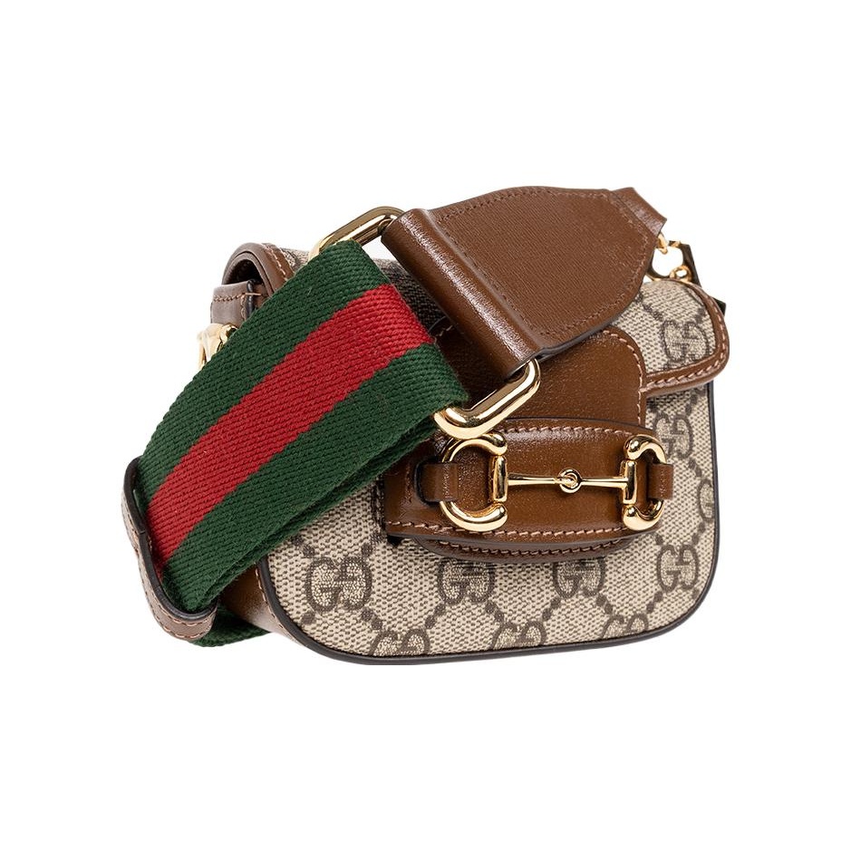 GUCCI Horse Buckle 1955 Letter Wallet Crossbody Bag Women's