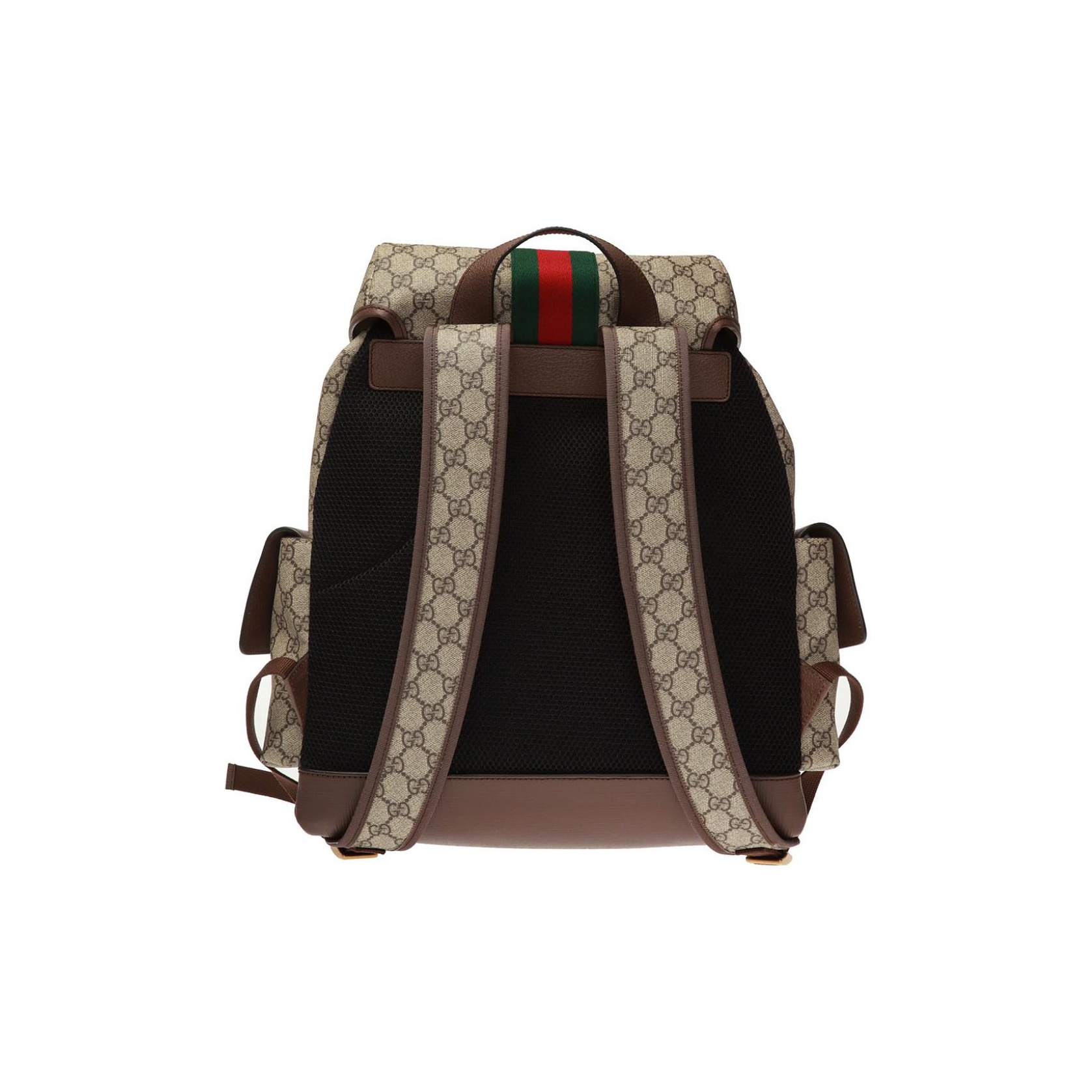 GUCCI Ophidia GG Monogram Backpack, Men’s, Medium, Beige/Ebony