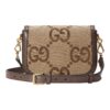 GUCCI Unisex Horsebit 1955 Jumbo GG Mini Crossbody Bag, Brown