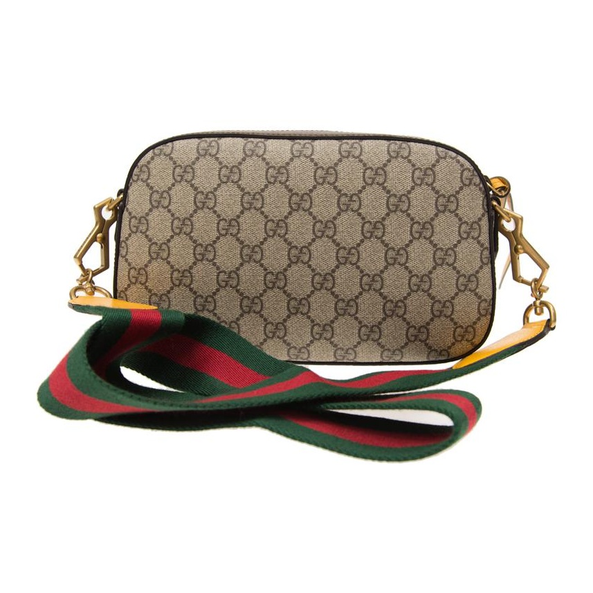 GUCCI Neo Vintage Monogram Messenger Bag, Shoulder Bag, Beige/Ebony