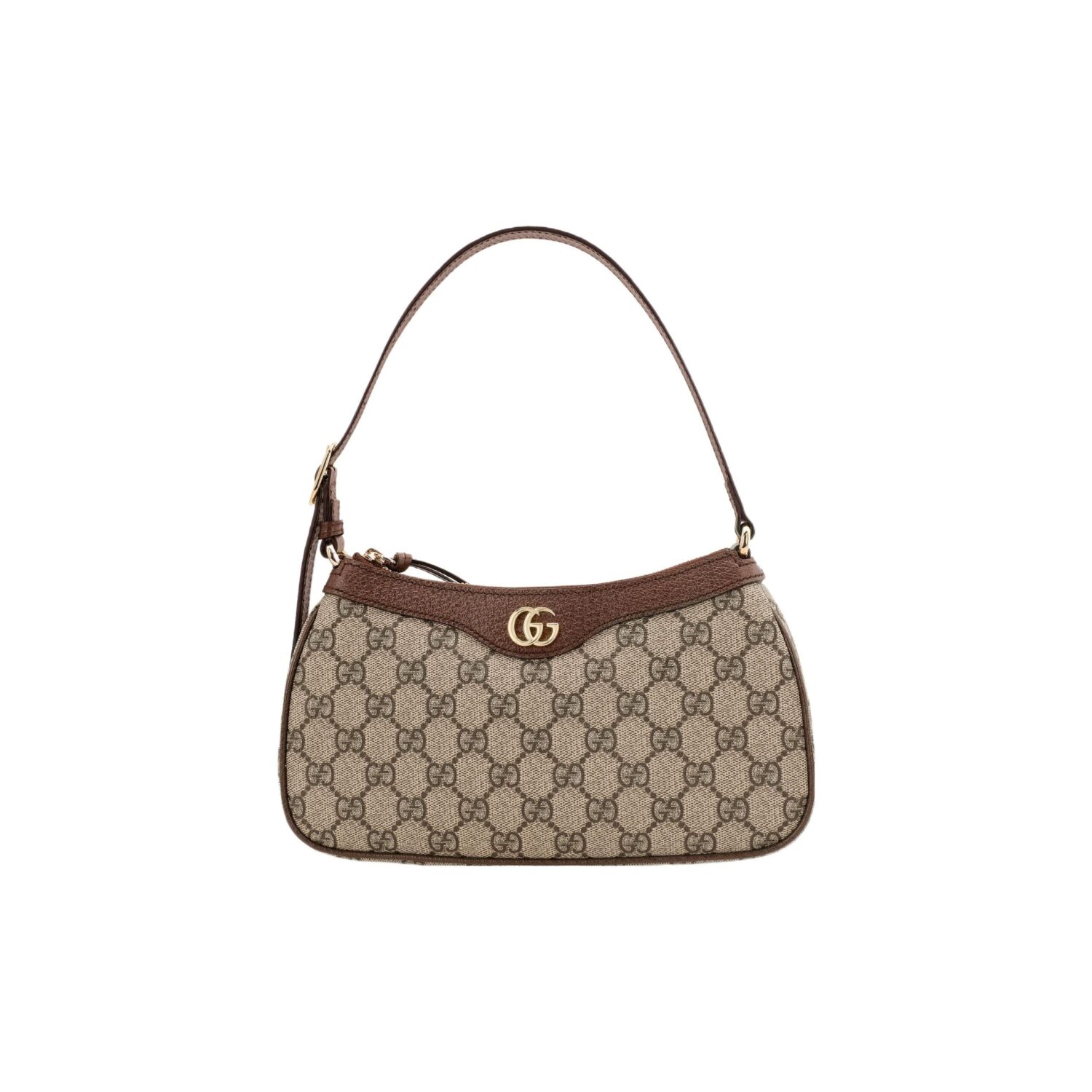 GUCCI Ophidia GG Monogram Small Handbag, Women, Brown