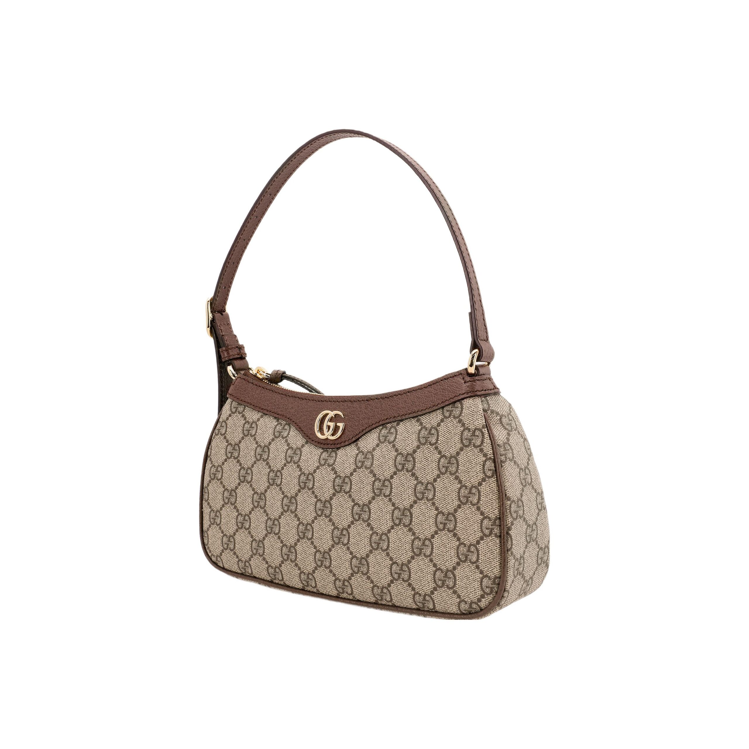 GUCCI Ophidia GG Monogram Small Handbag, Women, Brown
