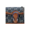 GUCCI Dionysus logo denim messenger bag, grey-blue