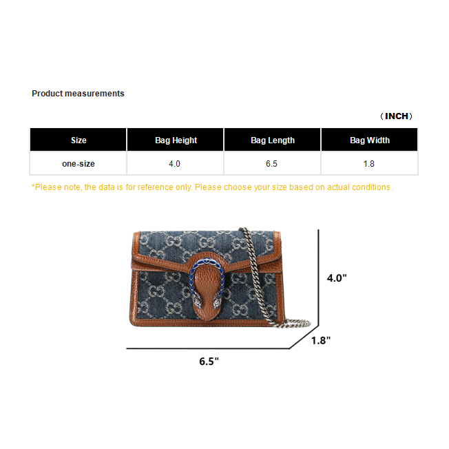 GUCCI Dionysus logo denim messenger bag, grey-blue