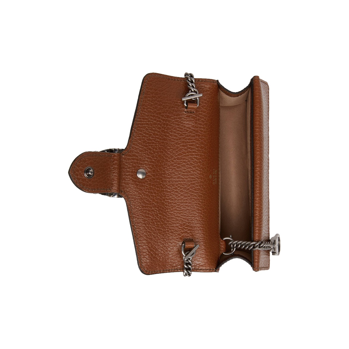 GUCCI Dionysus logo denim messenger bag, grey-blue