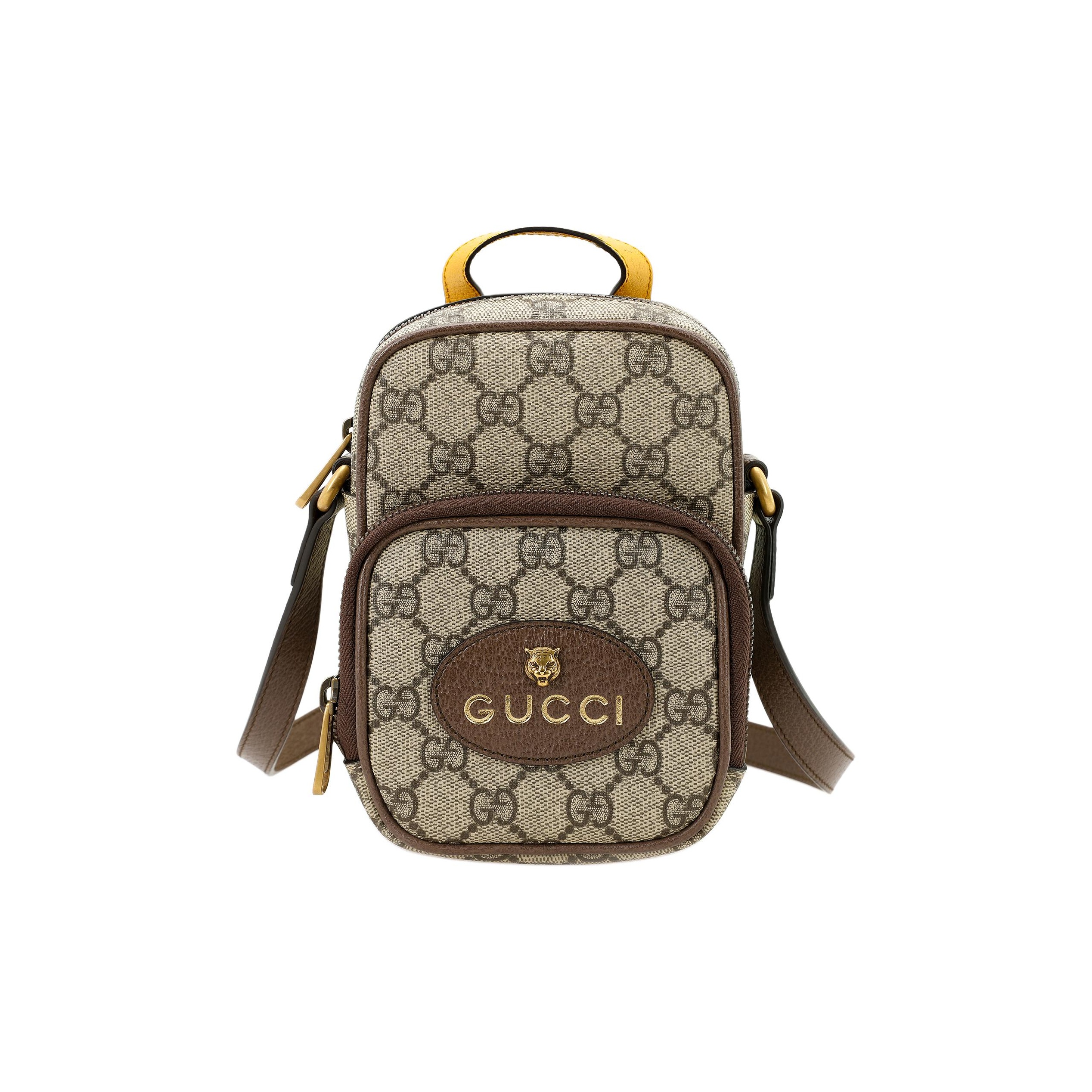 GUCCI Neo Vintage Monogram Mini Cowhide Shoulder Bag